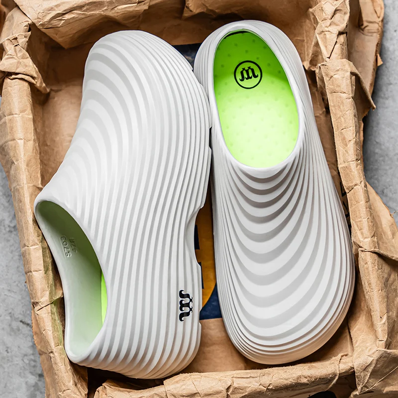 

Летняя обувь шеф-повара, противоскользящая и маслостойкая рабочая обувь, ленивые тапочки, повседневные модные тапочки, модная обувь на один шаг, спортивная обувь