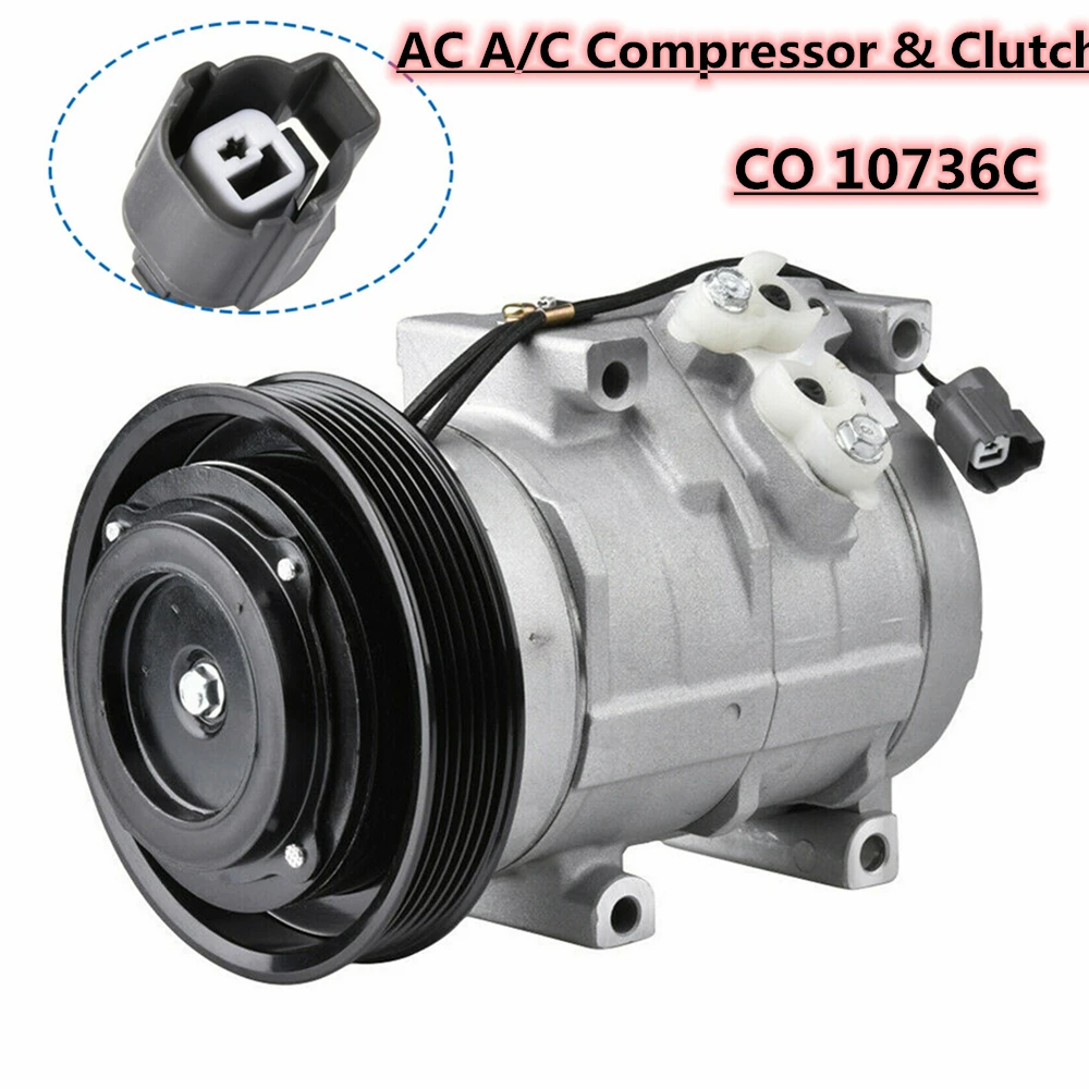 Ac Air Conditioner Compressor With Clutch For 2006-2008 Honda Ridgeline 3.5L 2005-2008 Honda Pilot 3.5L  2005-2007 Honda Odyssey