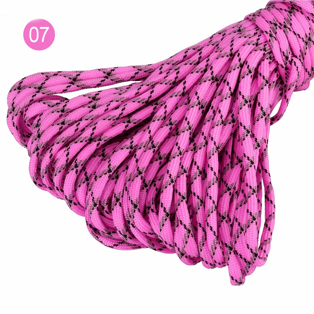 5/10/20M 5mm Outdoor-Zeltseil 7-Kern-Strangseil Camping-Paracord für Taschen, Nähen, Klettern, DIY Handarbeitsmaterial