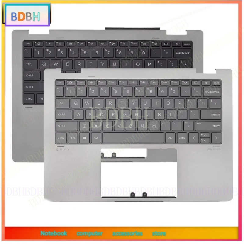 For HP ENVY X360 14-FA 14-FC TPN-C173 2-in-1 Palmrest case Backlit US keyboard