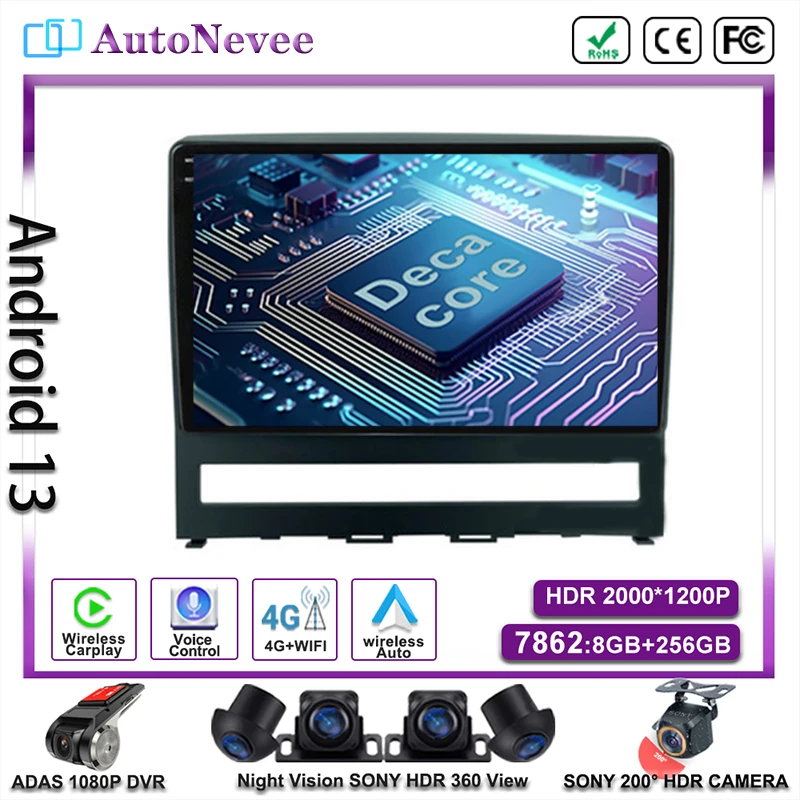 Android 14 For Fiat PERLA Albea Siena Palio 2004 - 2012 Multimedia Car Player Auto Radio Navigation GPS Stereo DVD Head Unit