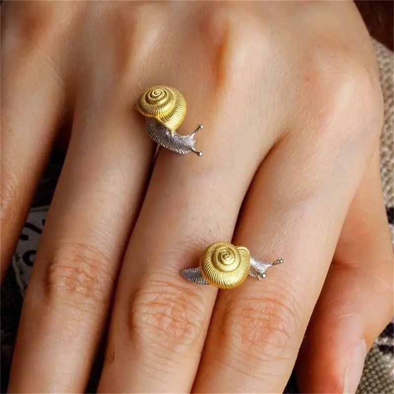 Modern Alloy Snail Earrings Fashionable and Stylish Ear Studs for Parties Dates view 4