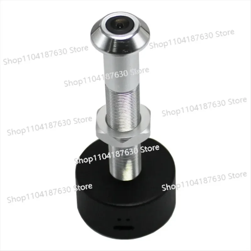 A51I Tuya Diameter 12MM Wide Angle Fisheye Dual Frequency WiFi Door Eye Silver+Black