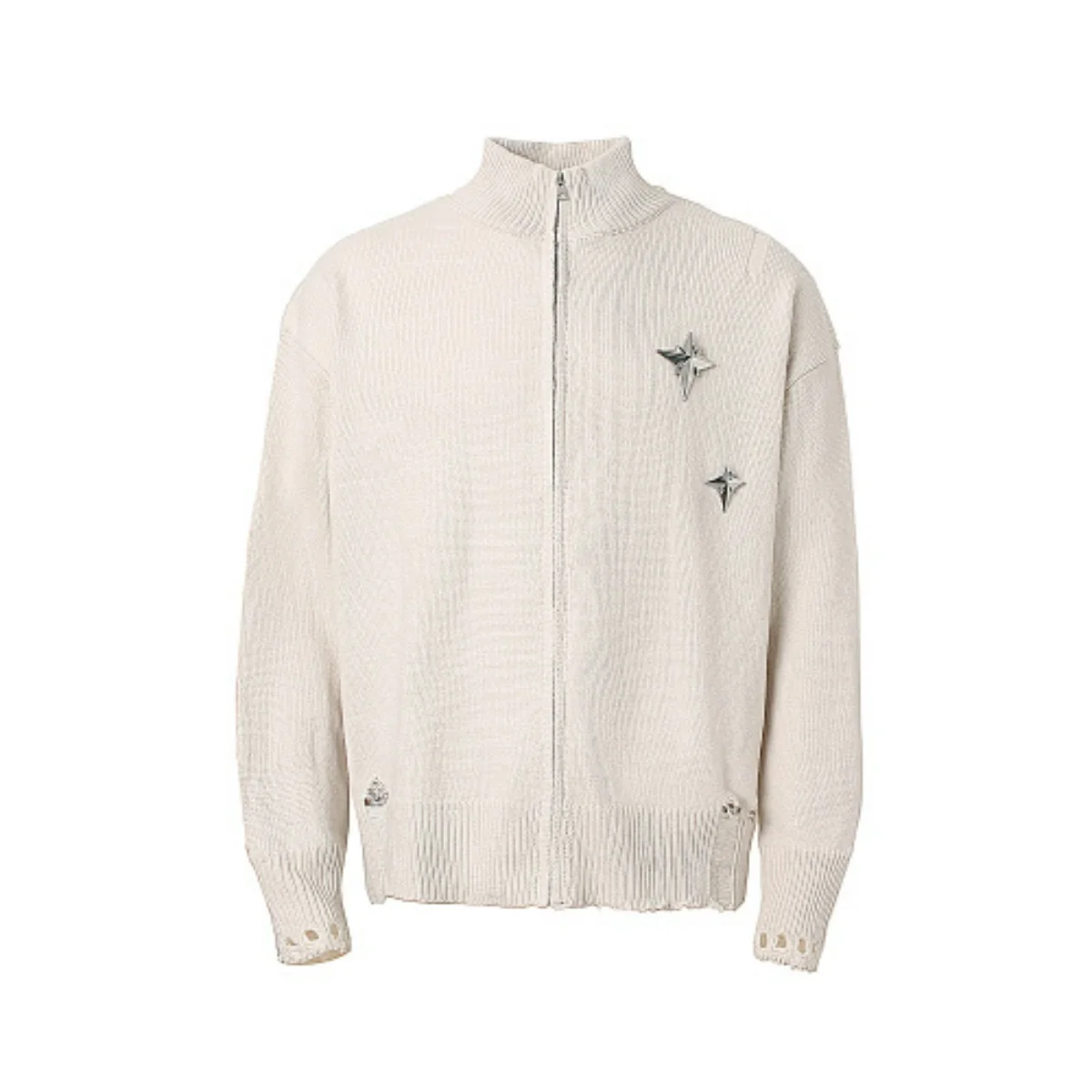 2025 New American Trend Autumn and Winter high-neck pullover with zipper sweater tearable outerwear for Men and Women