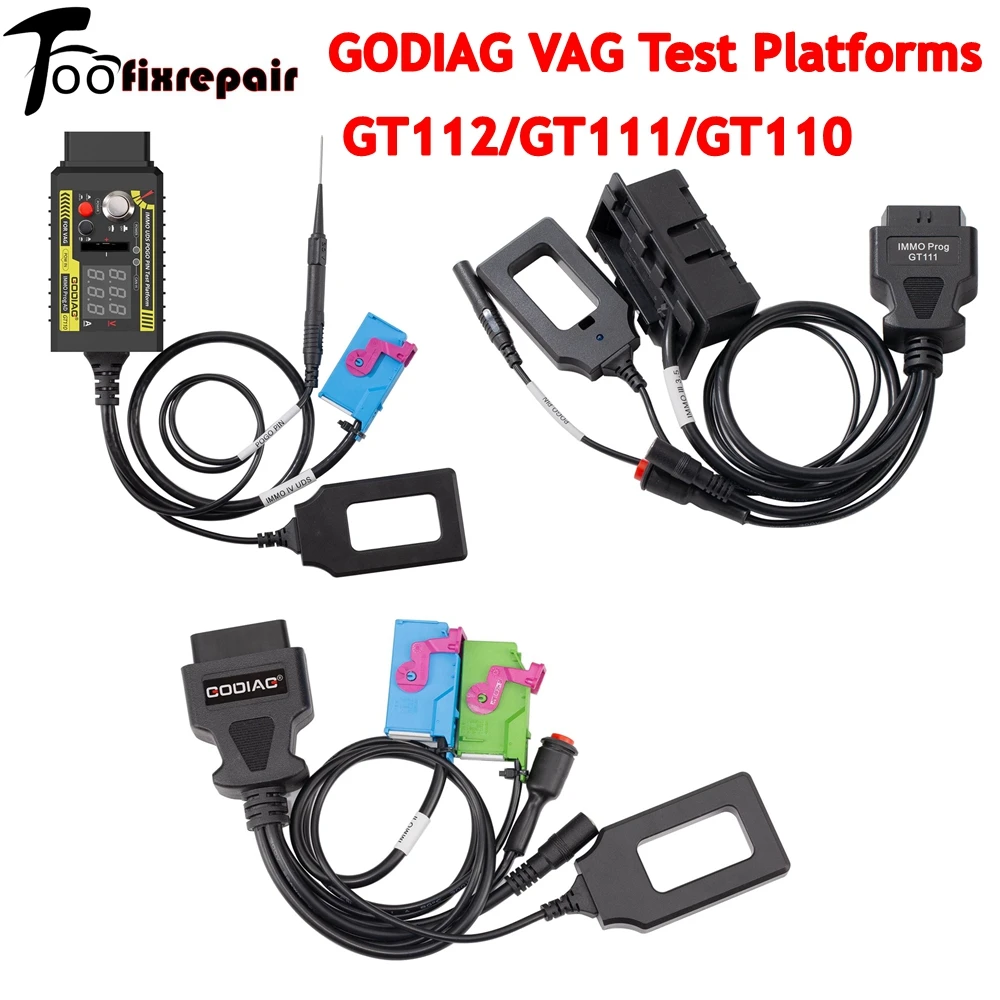 GODIAG VAG plates-formes de Test GT112 2ème K-Line GT111 CAN-Bus 3e et 3,5e GT110 CAN-Bus UDS 4e génération Écriture des données au tableau de bord