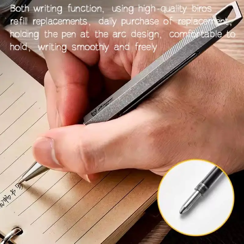 متعددة الوظائف في الهواء الطلق الدفاعية التيتانيوم قلم تخطيطي المحمولة EDC أدوات الطوارئ الراقية انزلاق توقيع قلم معدني الهدايا #5