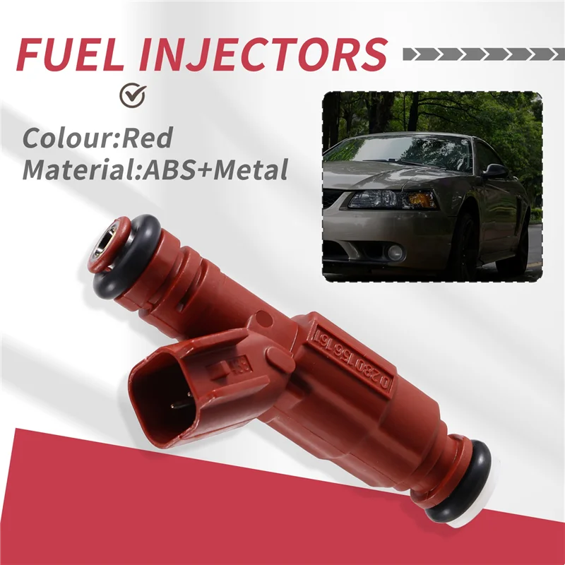 

AB56-6Pcs Car Fuel Injectors 0280156161 3S4G-AB For Ford Mustang Jeep Wrangler Dodge 4.0L 1999-2004
