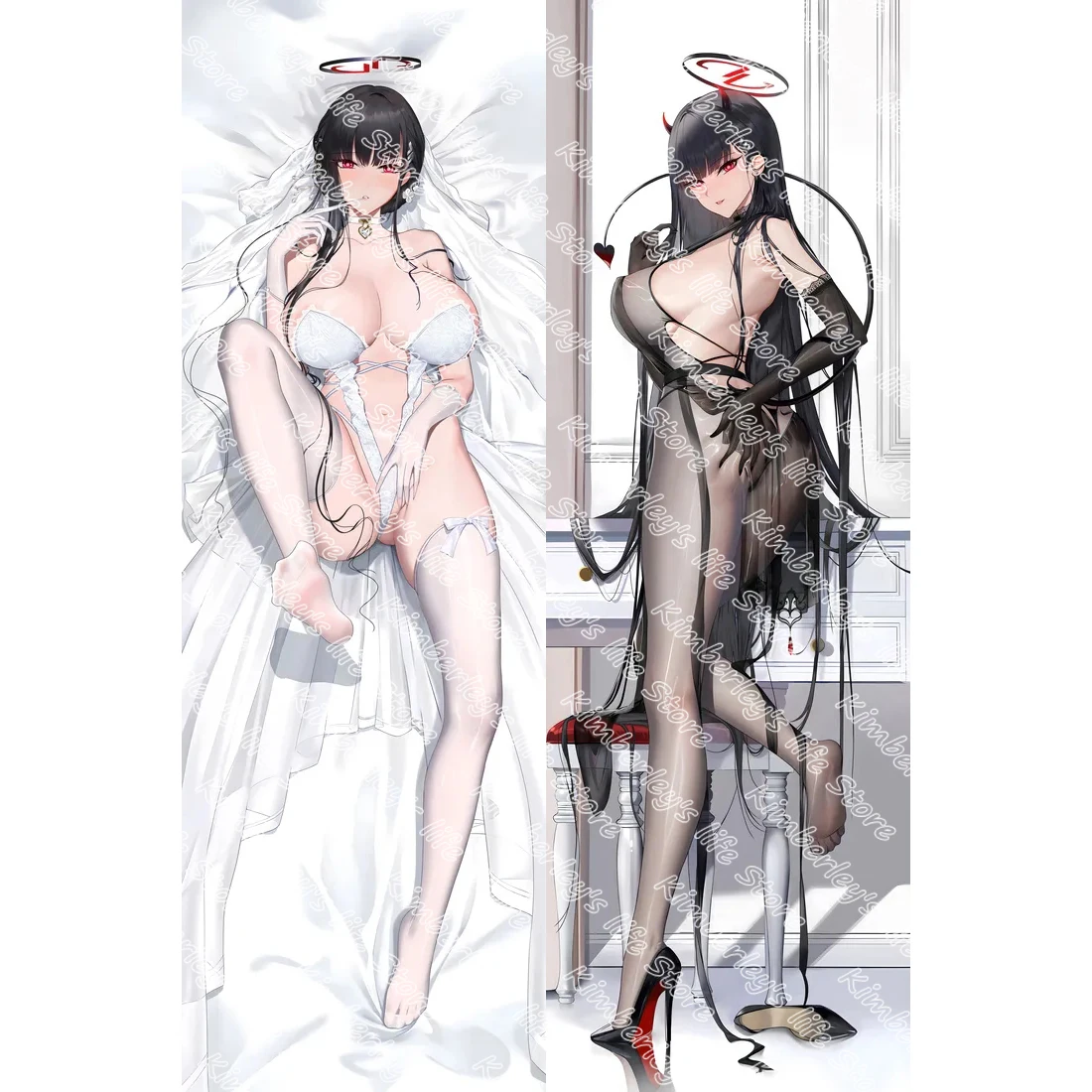 

Tsukatsuki Rio Dakimakura Blue Archive Pillow Case Sexy Hugging Cushion Cover Full Body Pillowcase Home Otaku Bedding Decor Gift