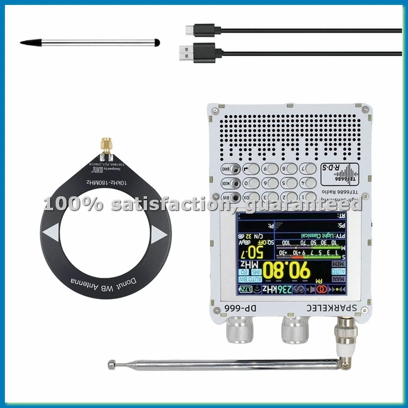 

TEF6686 Radio DP-666 High Sensitivity Full Band FM/LW/MW/SW Shortwave Radio ESP32 RDS 2.8 Inch IPS Touch Screen-A22U