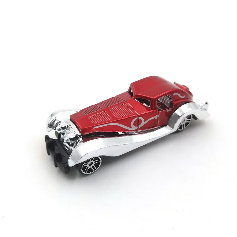 Nuevo Juego de 3/6 Uds. De coche clásico Vintage de aleación, juguete deslizante para niños, modelo de coche pequeño, adorno, Mini sedán, conjunto de regalo de cumpleaños