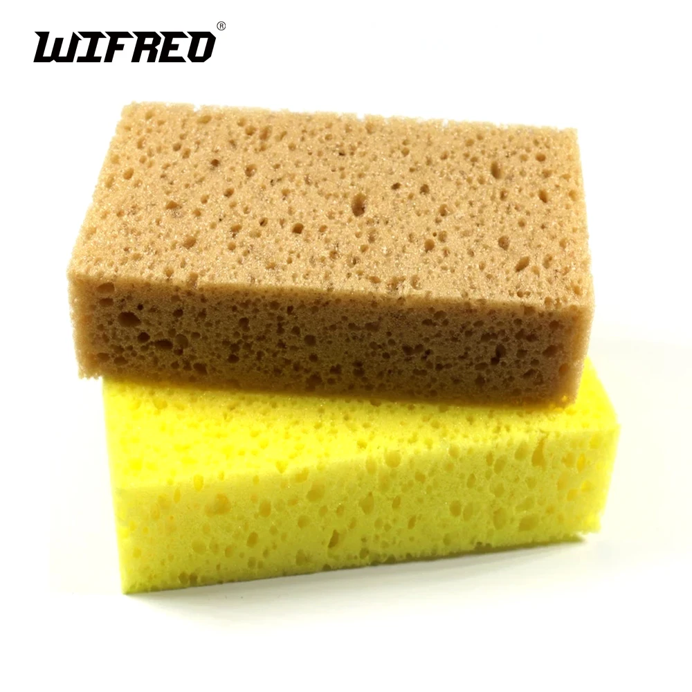 Wifreo Artificial Floating Bread Foam for Fly Tying Carp Fishing Rigging Material Dry Fly Tying Fishing Lure Yellow Brown