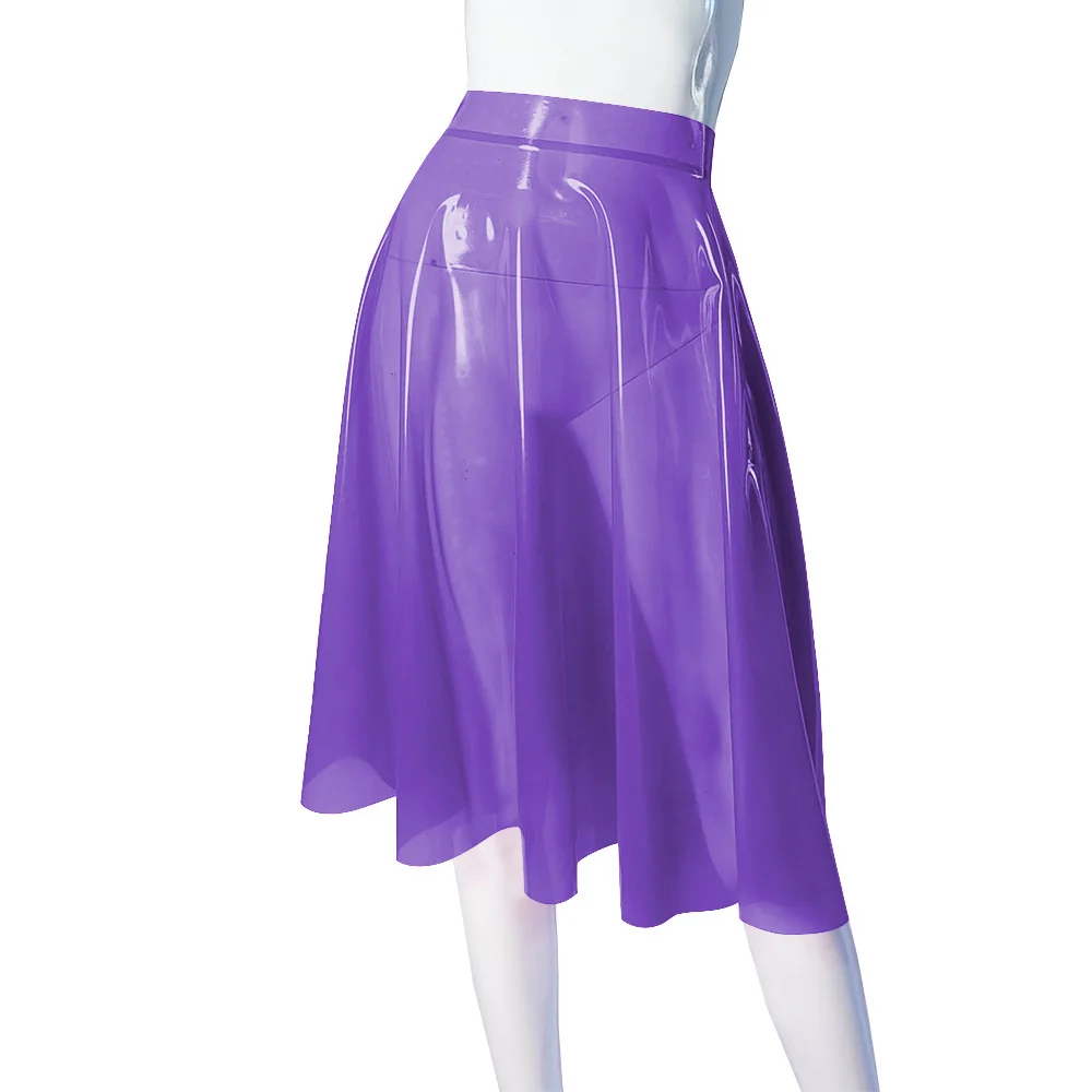 

Фетиш пластиковые прозрачные юбки из ПВХ, костюм Rave для женщин, высокая талия, прозрачная сексуальная юбка-миди, наряд для танцев на пилоне, Rave, большие размеры