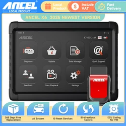 Ancel-escáner automotriz profesional X6 OBD2, ABS, Airbag, aceite, EPB, BMS, reinicio de todos los sistemas, lector de códigos, OBD 2, diagnóstico de coche escaner de automotriz herramientas automotriz scaner
