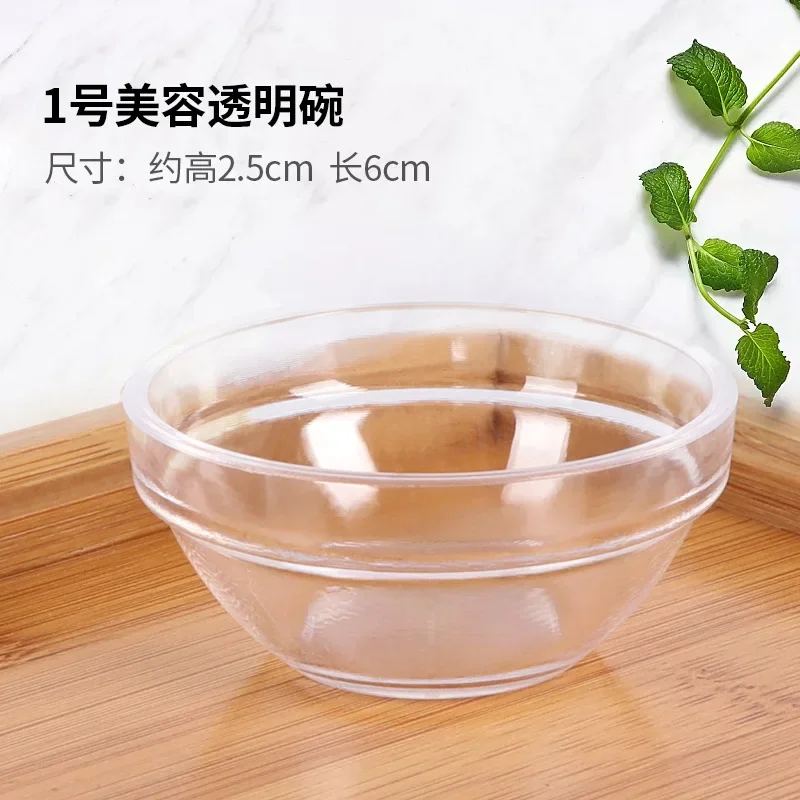 Filles transparent pour masque facial, 1 pièce, acrylique, huile essentielle, salon de beauté, maquillage, outils de soins de la peau