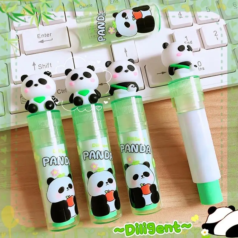 Kawaii panda Rotation  Erasers Children\'s pencil eraser Student  Tool Kids School Office Supplies Gift Creative Stationery