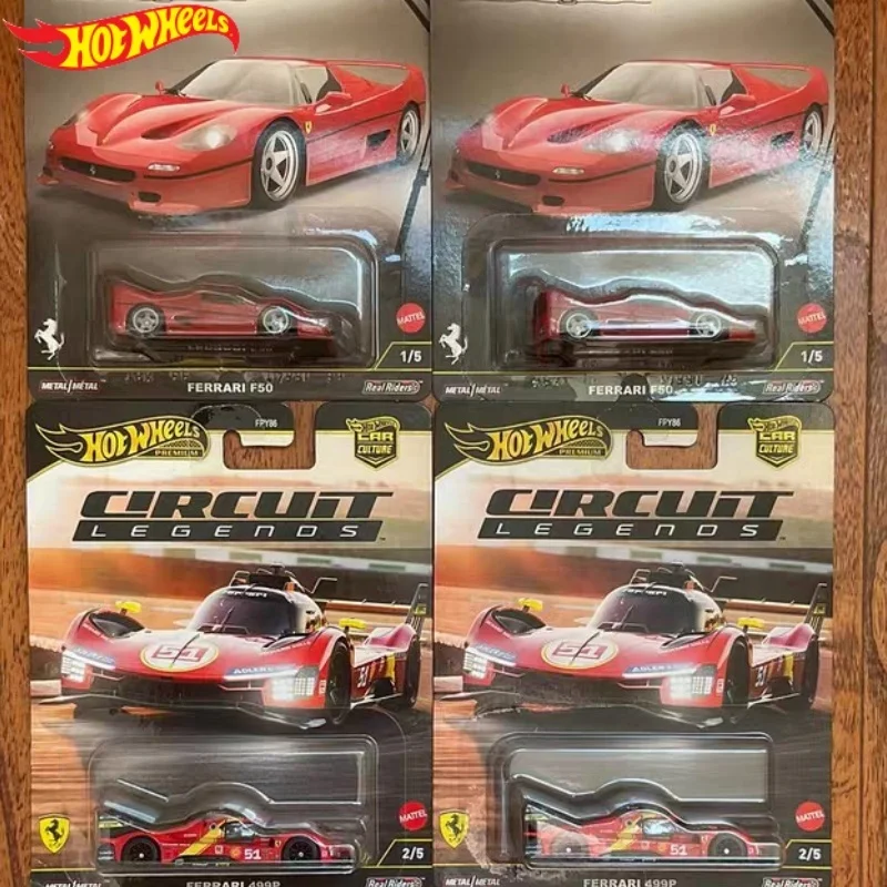 

Hot Wheels Premium Car Culture Fast Wagons Ferrari 499p Fpy86 Alloy Diecast Collectible Car Models For Hobbyists Collectors Gift