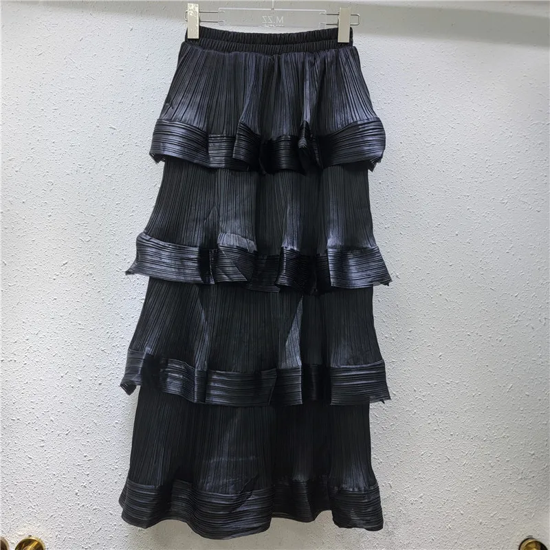 Tiered Ruffle Dress. Elegant pleats & a chic, designer silhouette for your standout fall wardrobe.