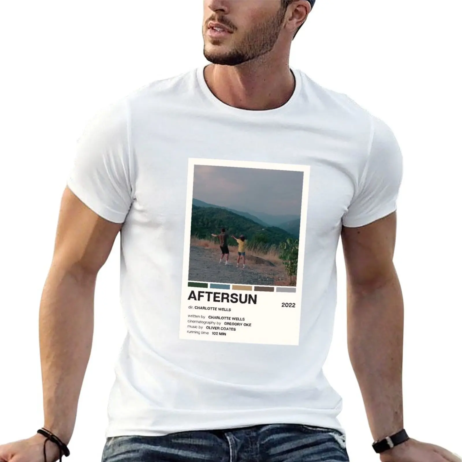 Aftersun Movie Poster T-Shirt Fashion Graphic Tee for Men