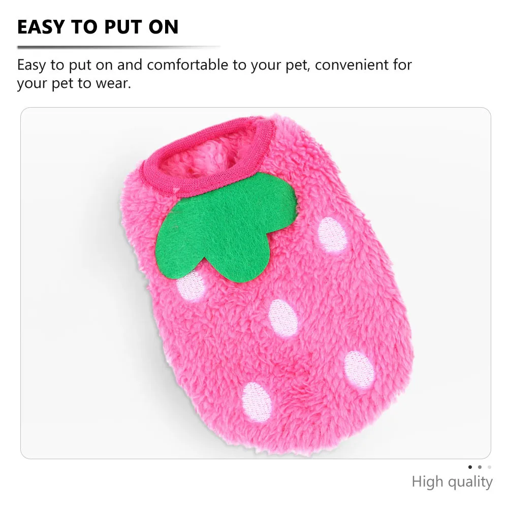 

2Pcs Pet Dog Winter Clothes Breathable Warm Coral Fleece Puppy Coat Rabbit Apparel Small Dog Costume Decorative Puppy Apparel