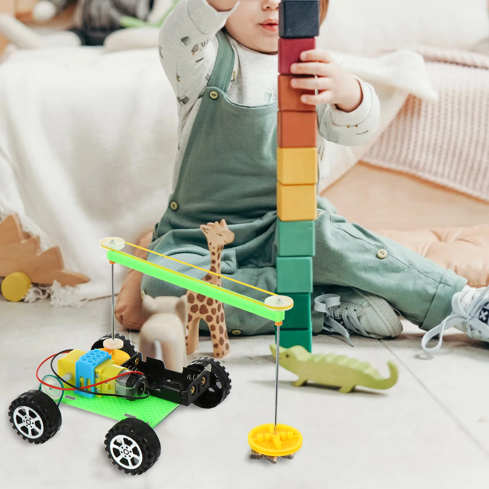 Barredora eléctrica realista para uso educativo familiar y escolar, Robot de barrido de rendimiento duradero, Robot eléctrico para niños