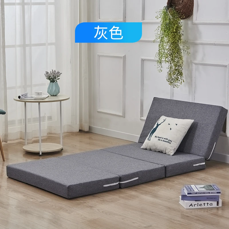 Four-fold thickened sponge mattress tatami lunch break student office single sleep removable and washable floor artifact