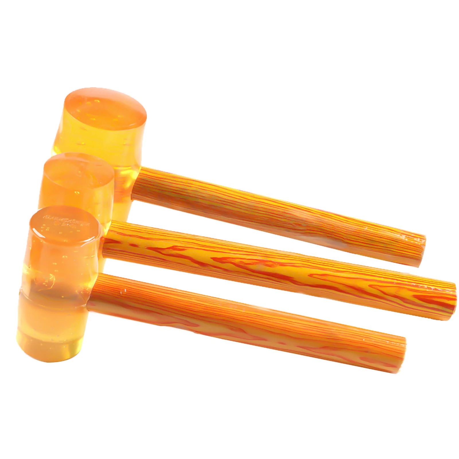 Rubber Hammer Transparent Wooden Handle Mounted  for Floor Tile Furniture Installation Rubber Hammer Rubber Mounted Hammer