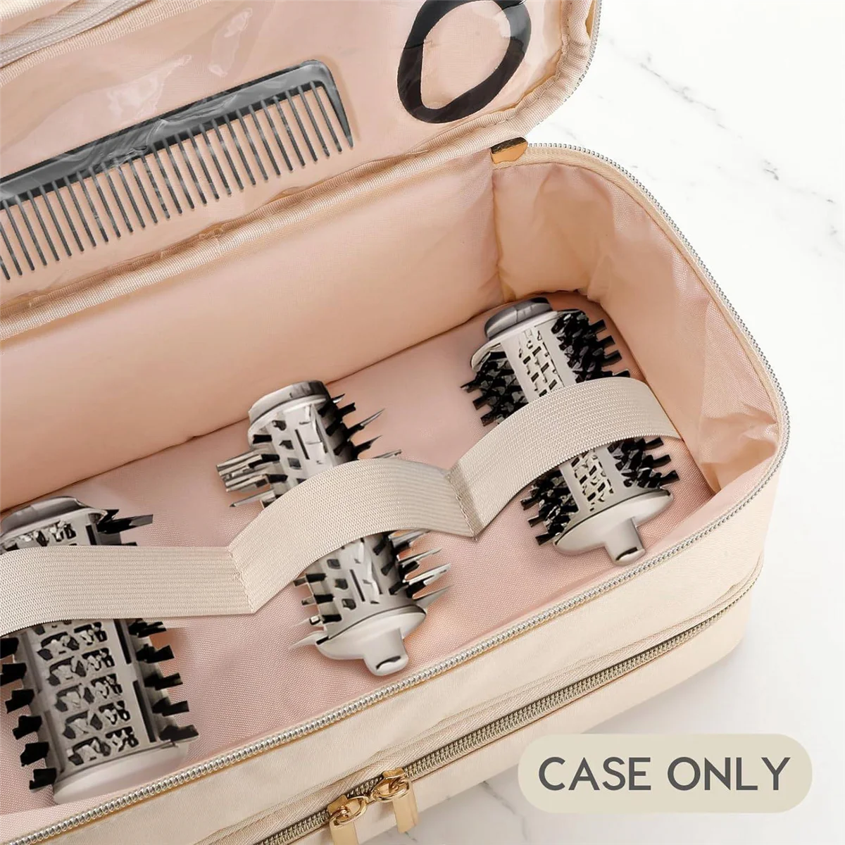 حقيبة حمل دويوش لنمط Shark Flex، حافظة متوافقة مع مجفف شعر Shark/Dyson، حقيبة سفر محمولة بطبقة مزدوجة GSY