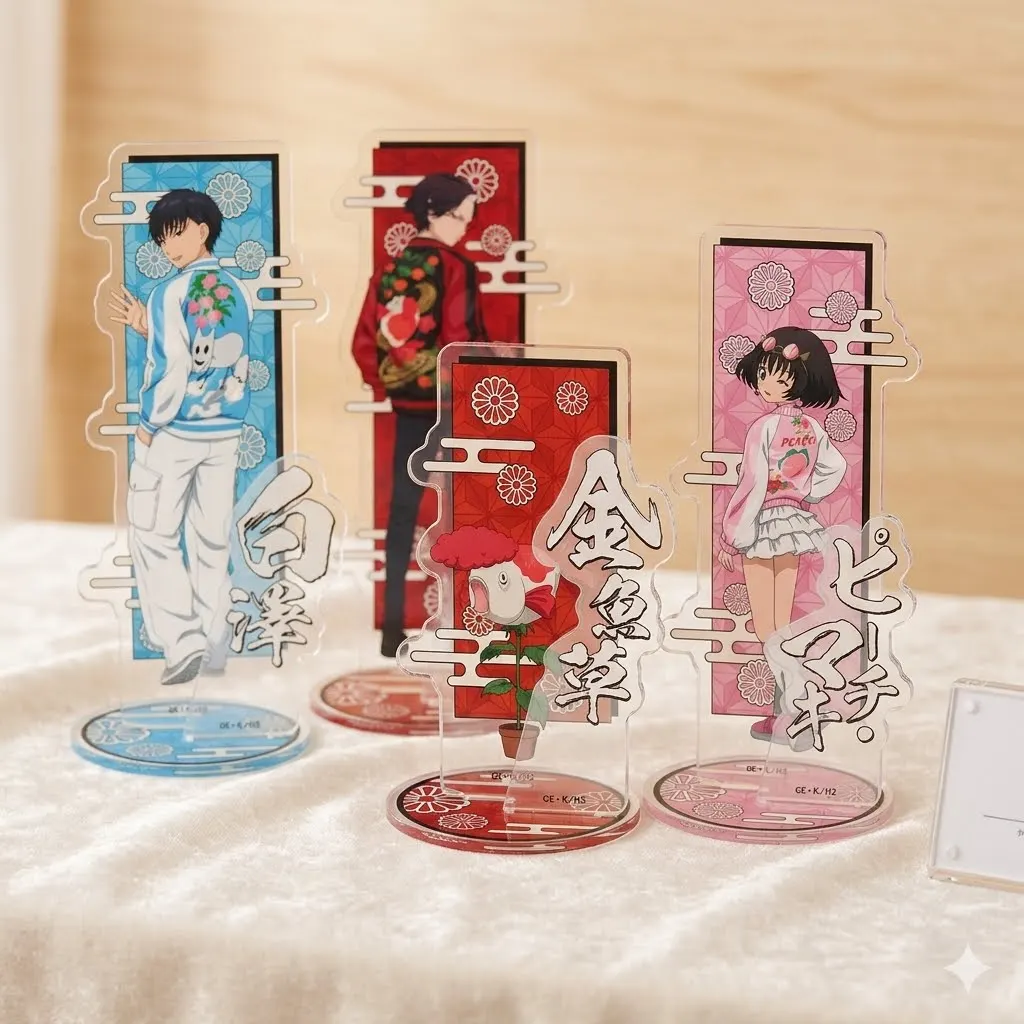 

Hozuki's Coolheadedness Hakutaku Hozuki Peach Maki 15cm Acrylic Stand Figurine Kimono Streetwear Cosplay Keychain Desk Ornament