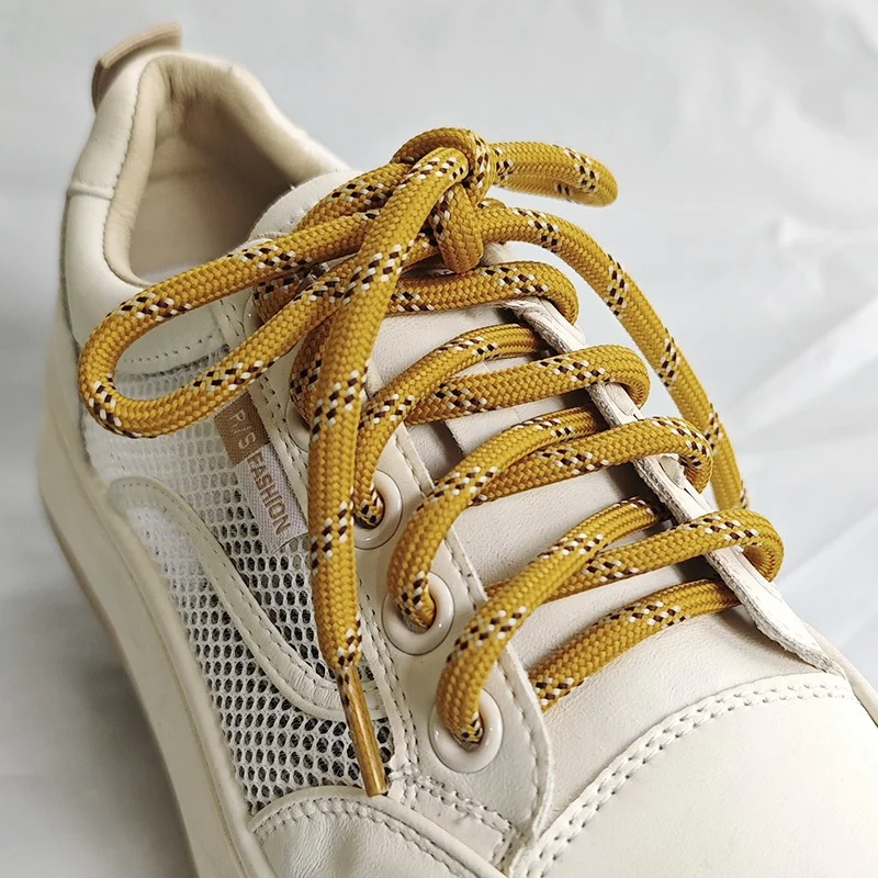 1 Paar 6mm Gewebte Dicke Runde Schnürsenkel für Sport, Freizeit, Outdoor, Basketball, Canvas-Freizeitschuhe – Detail 18