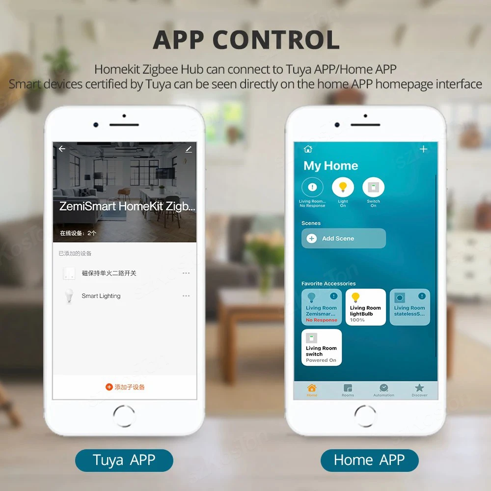 For Homekit Tuya Zigbee 3.0 Gateway Hub Smart Home Bridge Smart Life APP Wireless Remote Voice Control Works with Alexa Google