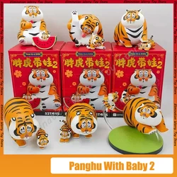 Original Blind Box I Am Not Fat Tiger Panghu With Baby 2 Series Anime Figure Doll Toys Trendy Play Kawaii Model Birthday Gift