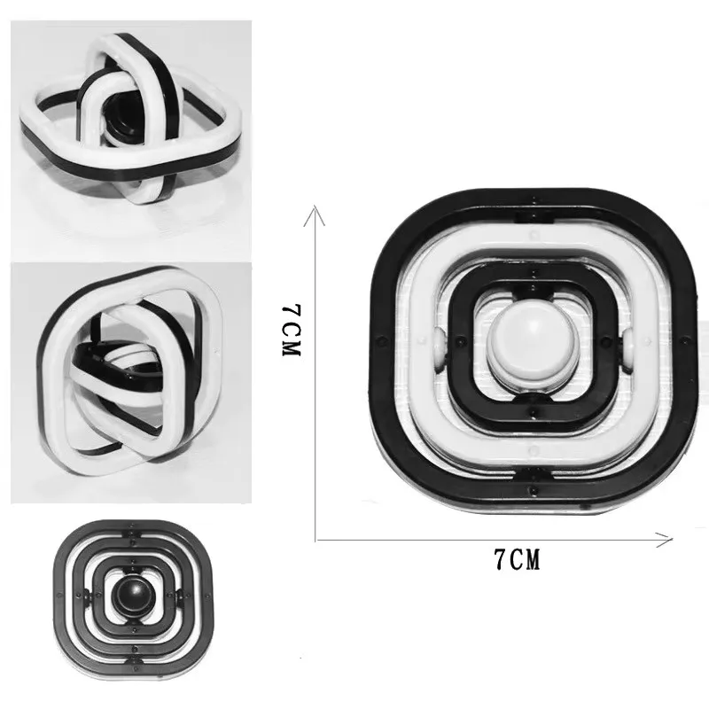 Fidget Speelgoed 3D Flip Vinger Spinner Vingertop Gyro Autisme Stress ADHD Kinderen Hand Top Kids Kind Volwassen Zintuiglijke Geschenken