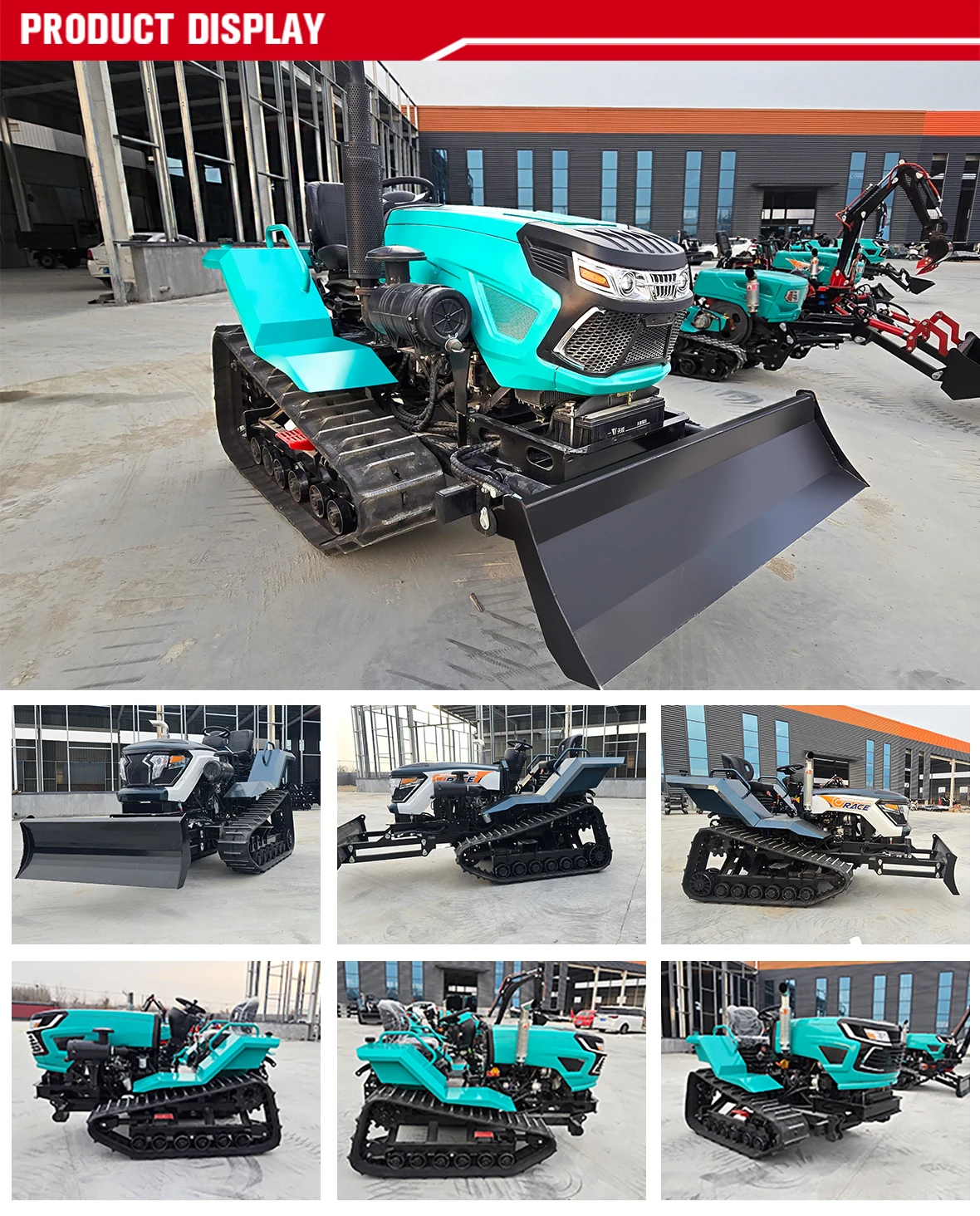 Heißer Verkauf: Neuer 35-PS-Mini-Raupentraktor mit Hydraulikbagger, Dozerblatt und Daumengreifer – Detail 10