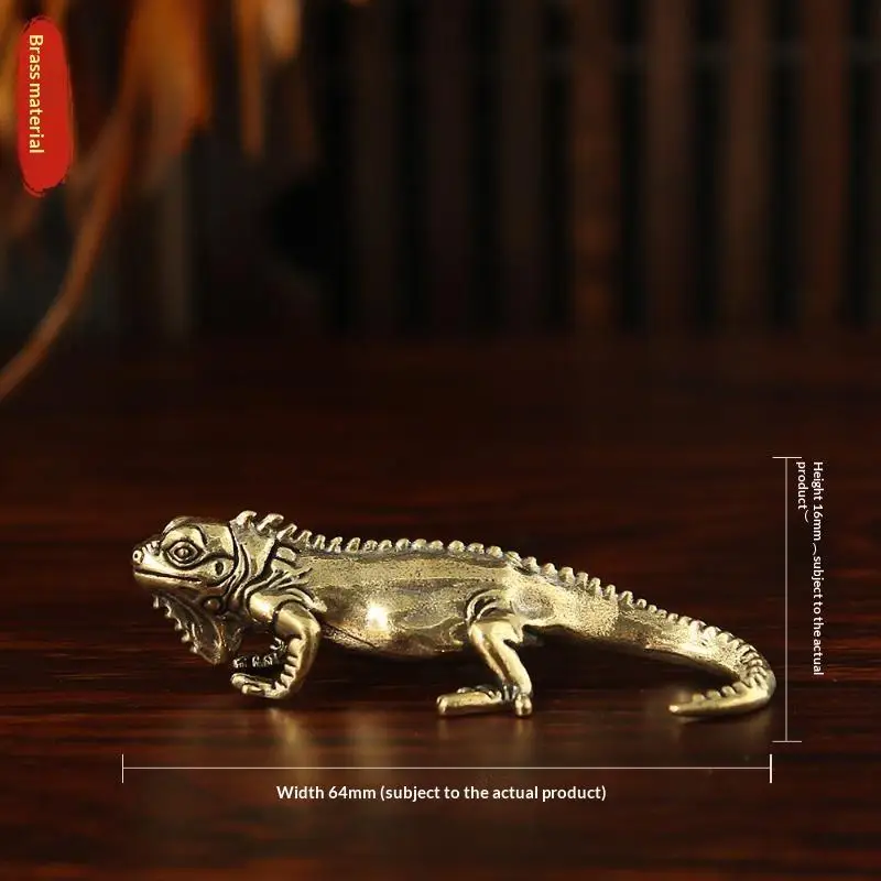 Antike Bronze-Krokodil-Eidechsen-Statue, Retro-Kupfer-Alligator-Figur, Schreibtisch-Dekorationsstück für Zuhause, Büro und Geschäftsdekoration – Detail 11