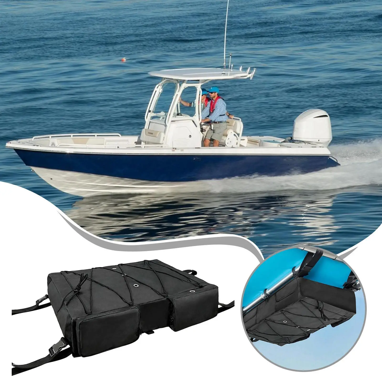 

Сумка с Т-образным верхом, ткань Оксфорд 600D, большая вместимость, устойчивая ветрозащитная сумка для яхт, аксессуары для хранения лодок, держатель защитного снаряжения для