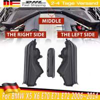 3PCS Car Engine Upper Cover Compartment Partition Panel Left Right For BMW X5 X6 E70 E71 E72 2006~2014 51717169419  51717169420