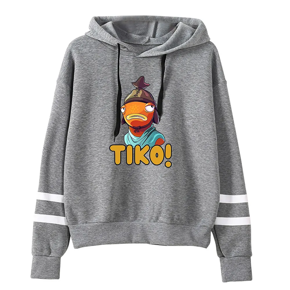 Tiko Fishstick Logo camisola, pullover Hoodie, moda treino