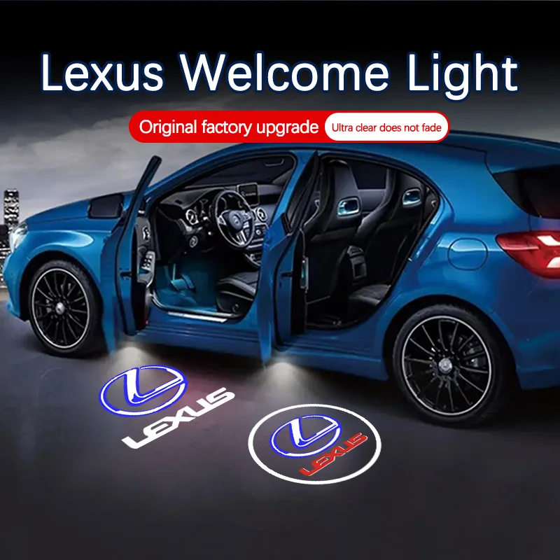 

LED Car Door Welcome Logo Projector Ghost Shadow Light Accessories For Lexus RX ES GX LS LX IS GS RC UX Series ES200 ES250 ES260
