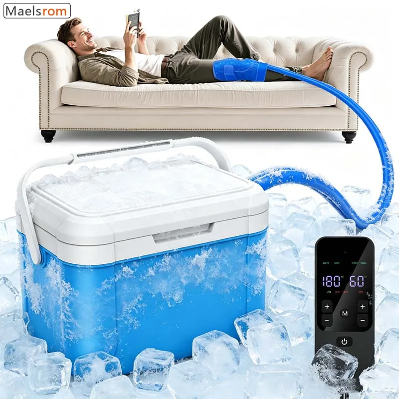 

Electric Cold Therapy Ice Machine Portable Knee Circulating Water Cryotherapy Device with Adjustable Timer, Compression System