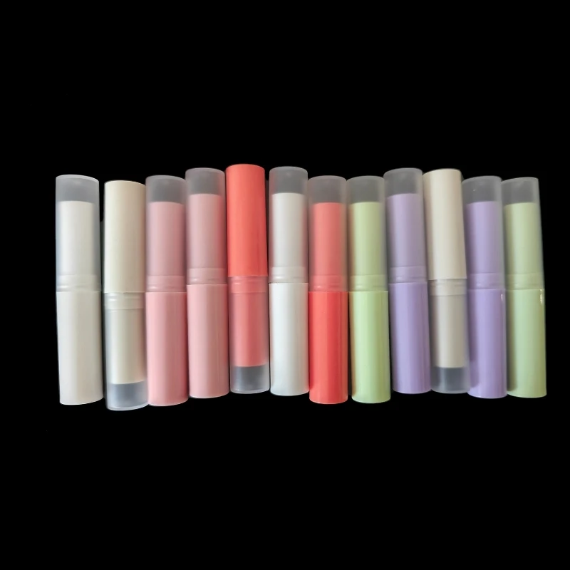 30/50/100pcs 4g recipiente vazio de bálsamo labial com tampa portátil mini tubo de batom viagem cosméticos recarregáveis armazenamento de cosméticos
