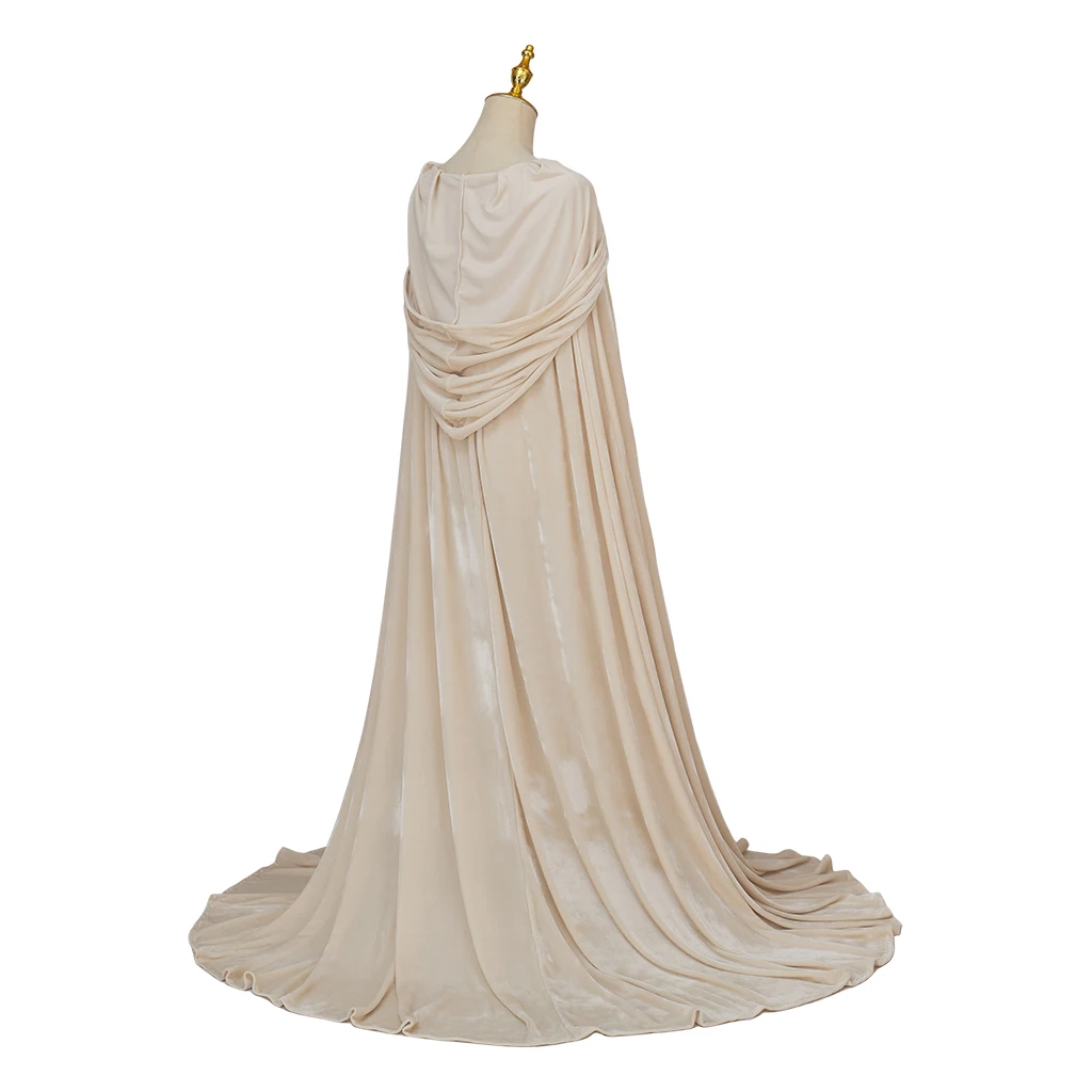 الملكة شارلوت تأثيري زي الزفاف القرون الوسطى الفيكتوري مقنعين كيب هالوين كرنفال حفلة فايكنغ رداء عباءة