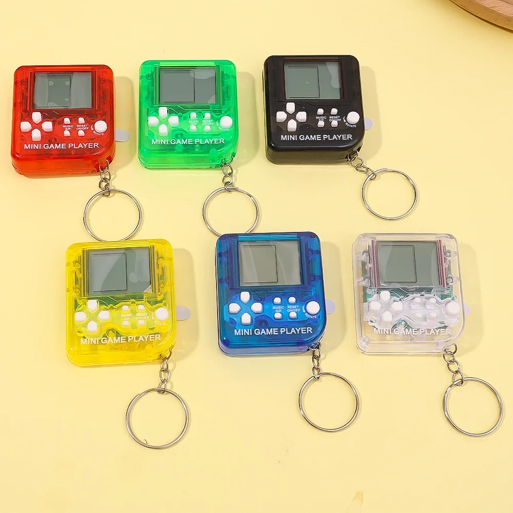 Mini Classic Video Game Machine Keychain Alloy Games Keyrings Souvenir Handbag Key Chains Keyring Jewelry Accessories Gifts