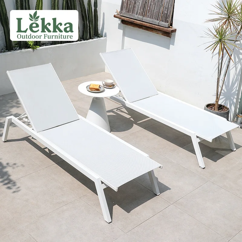 

Outdoor Bed Modern Bed And Breakfast Internet Celebrity Swimming Pool Lounge Chair Waterproof Sunscreen Outdoor Courtyard Open-a