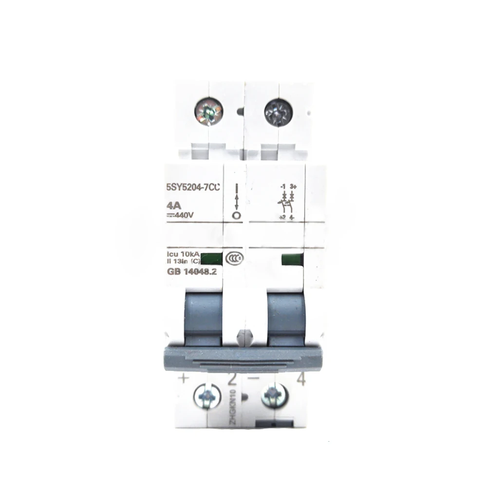 For Siemens 5SY5204-7CC 2P 4A 440V Guide Rail Installation Mini Circuit Breaker