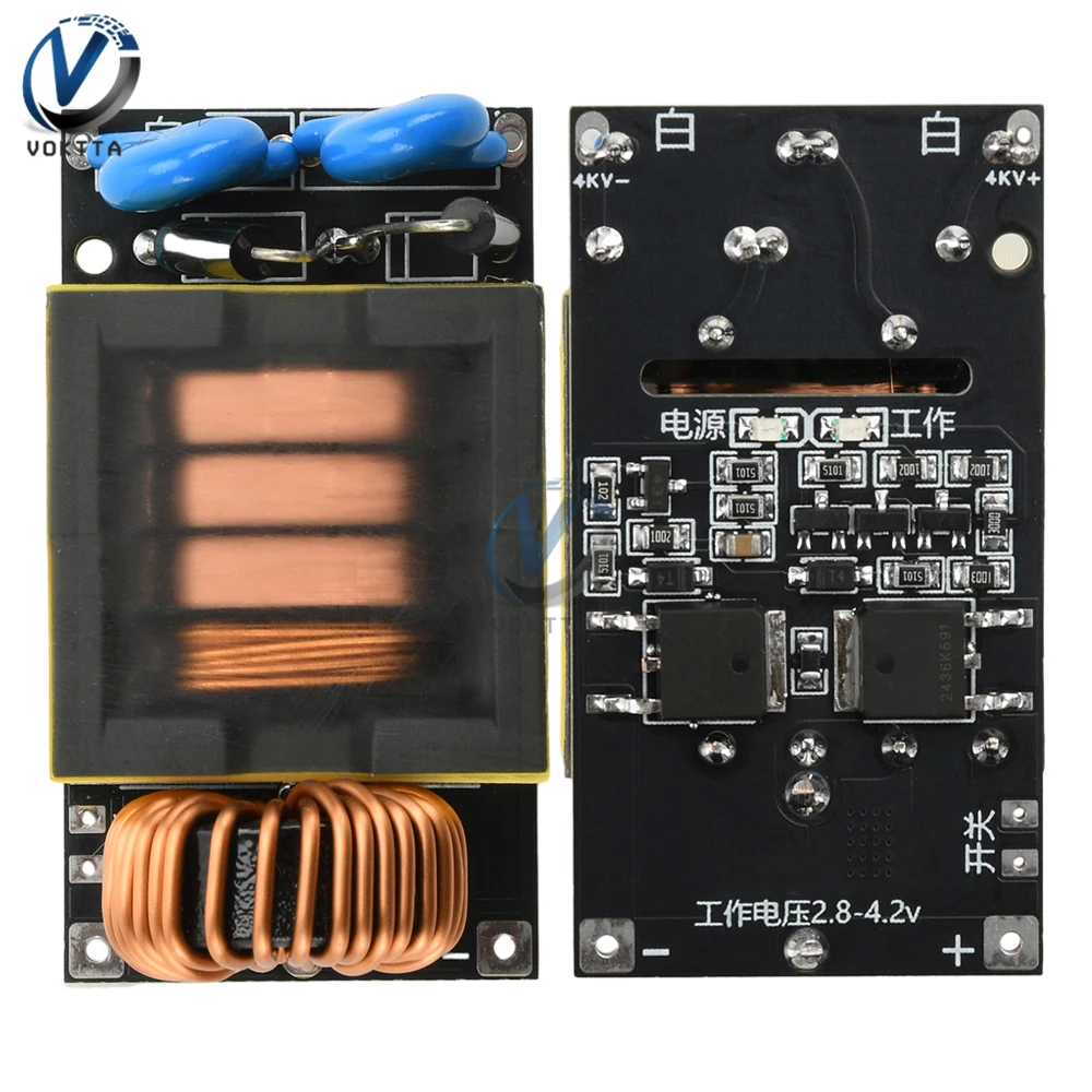 DC 3.7V a 4000V Booster ad alta tensione Step Up Modulo Arc Pulse Circuito motore DC 2.8-4.2V Modulo di alimentazione