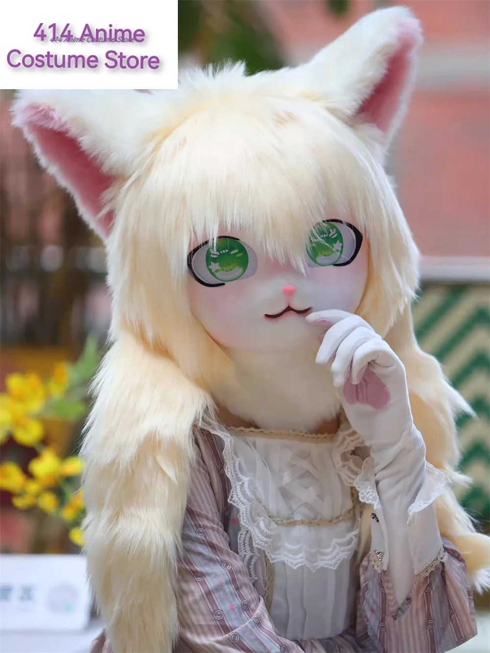 Headset Furry Kig Cosplay Mask Paw Head Base Comiket Furry Fursuit Kigurumi Animal Cat Rabbit Doll Beast Costume