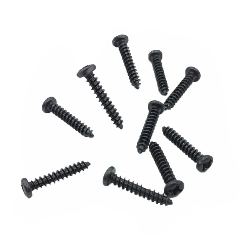 50Pcs Laptop Self Tapping Screws Glasses M1 M1.2 M1.4 M1.7 M2 M2.3 M2.6 M3 M3.5 M4 Phillips Cross Round Head Wood Screws 100Pcs