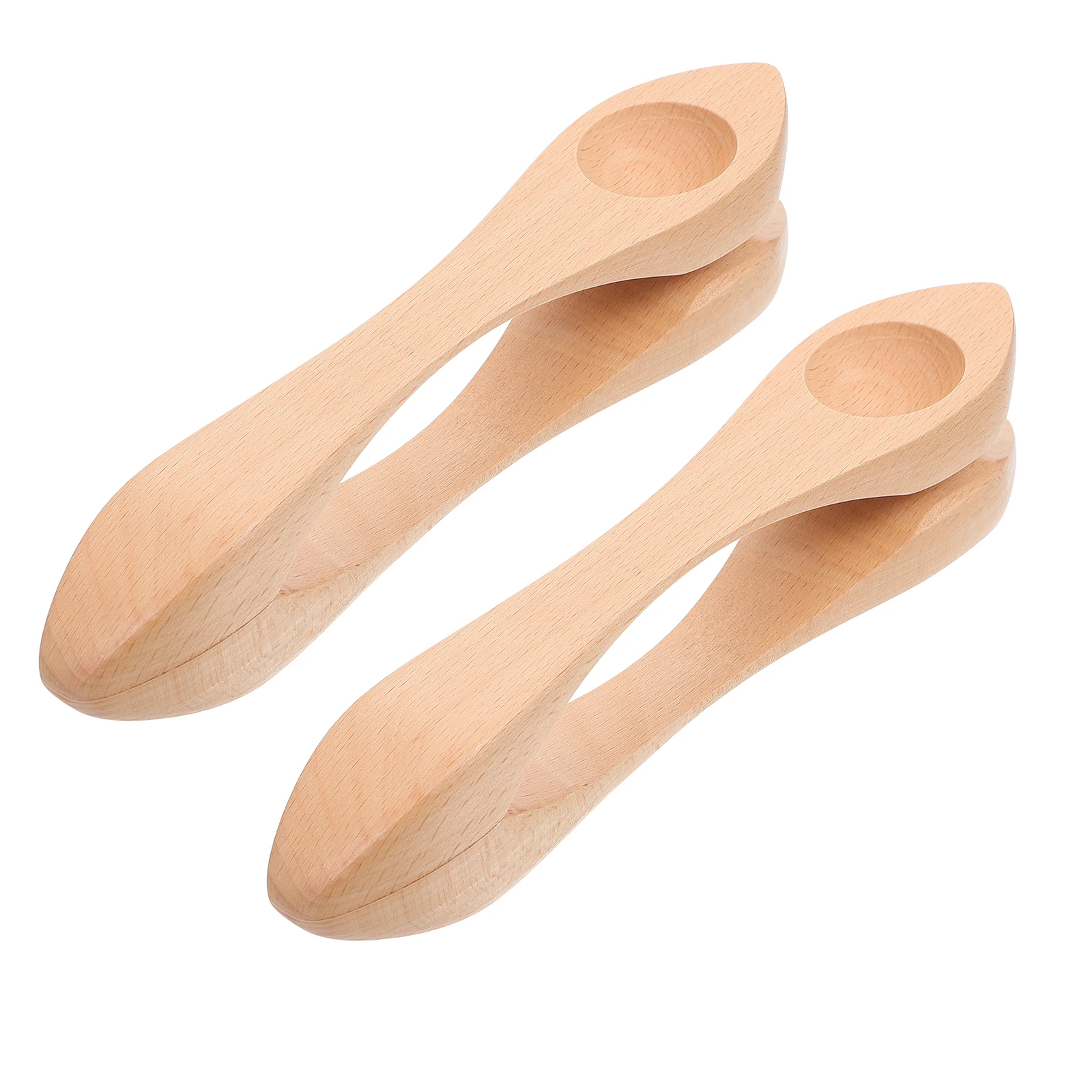 

2pcs Wooden Musical Spoon Kids Percussion Instrument Toddler Spoons Toys Smooth Surface Home School Gift