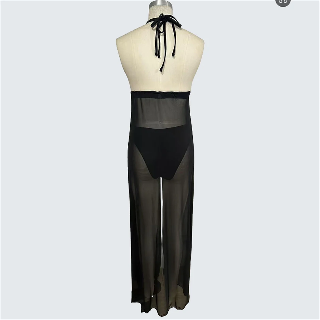 S - XXL, mit Kleid, Neckholder-Bikini, Damen-Badebekleidung, zweiteiliges Bikini-Set, Damen-Badeanzug, brasilianischer Badeanzug, Badebekleidung, Schwimmbekleidung V7463 – Detail 11