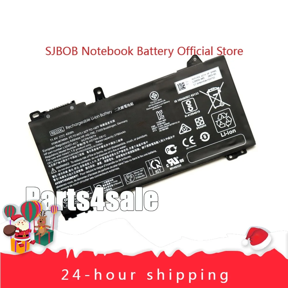 

Оригинальный аккумулятор RE03XL для HP ProBook 430 440 445 450 455 455R G6 G7 L84354-005, аккумулятор для ноутбука